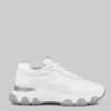 SNEAKER HYPERACTIVE BIANCA IN PELLE, TELA E DETTAGLIO IN PELLE LUCIDA
