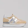 SNEAKER MIDI H222 BEIGE IN SUEDE E RETE TECNICA