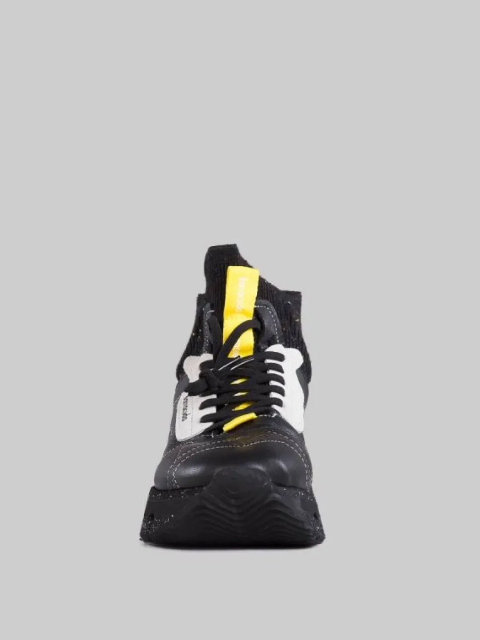 SNEAKER NIKHO NERE IN TESSUTO ELASTICIZZATO E PELLE