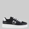 SNEAKERS BONDY IN PELLE NERE CON LOGO "LOVE BIRDS"