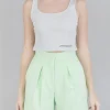 TOP IN COTONE A COSTINE