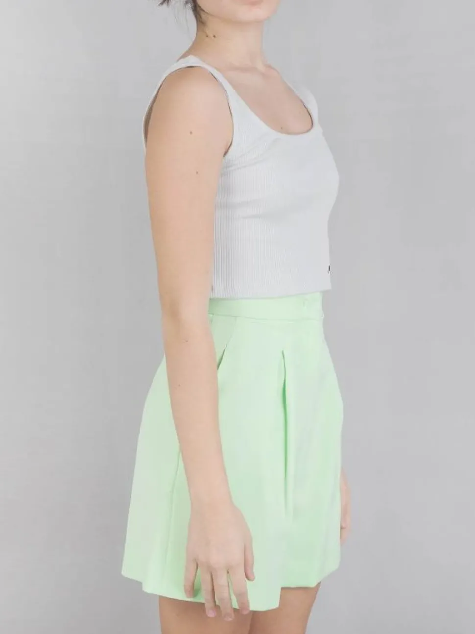 TOP IN COTONE A COSTINE