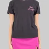 T-SHIRT EMILIE GIROCOLLO NERA CON GRAFICA "I HATE TO BE RIGHT"-NERO