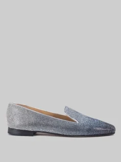 BALLERINE IN PELLE RICOPERTE DI STRASS DEGRADÈ