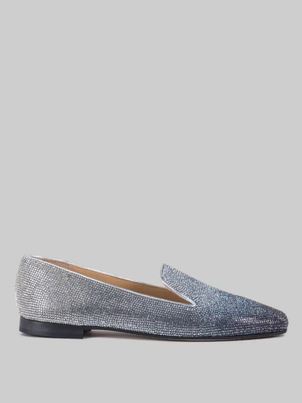 BALLERINE IN PELLE RICOPERTE DI STRASS DEGRADÈ