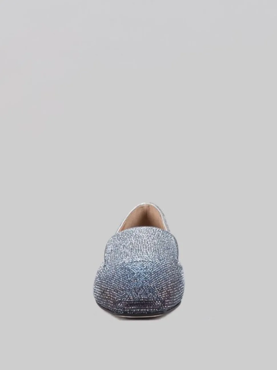 BALLERINE IN PELLE RICOPERTE DI STRASS DEGRADÈ
