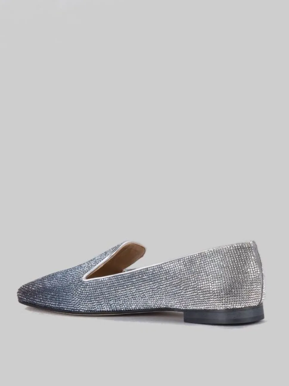 BALLERINE IN PELLE RICOPERTE DI STRASS DEGRADÈ