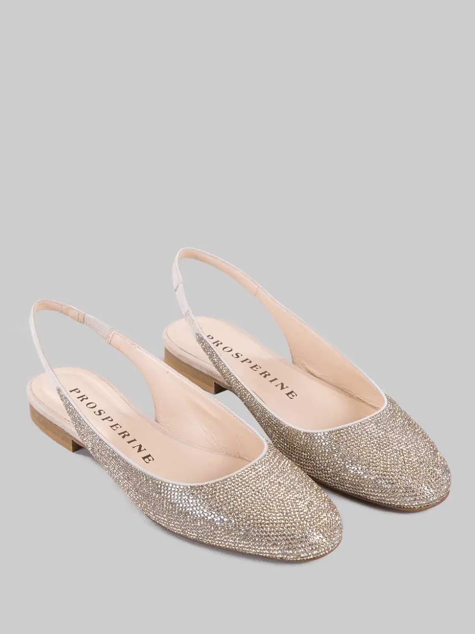 Ballerine slingback crystal