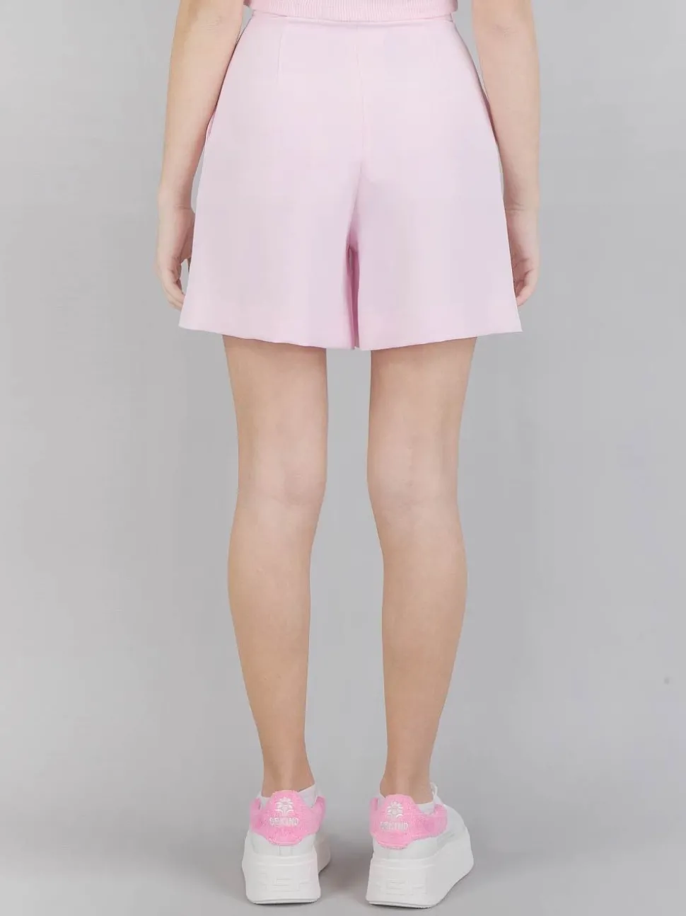 BERMUDA A VITA ALTA ROSA CON PINCES