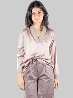 Blusa con inserti