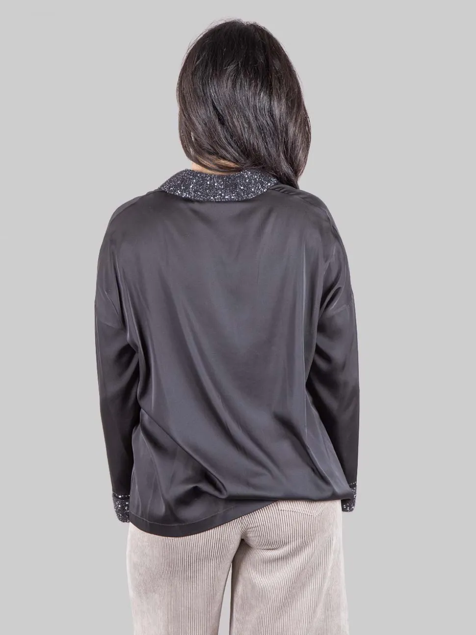 Blusa con inserti