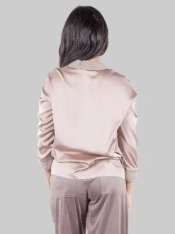 Blusa con inserti