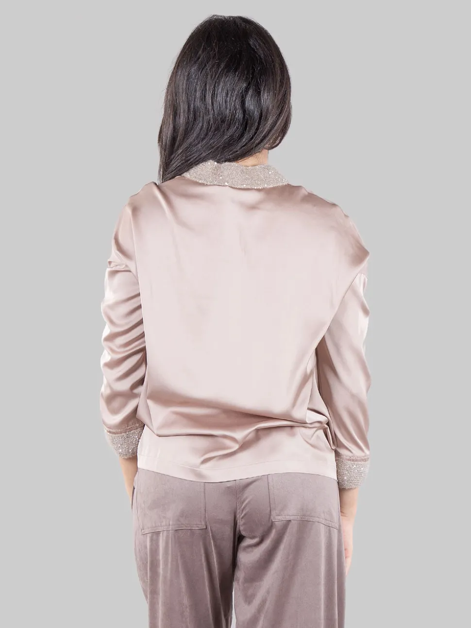 Blusa con inserti