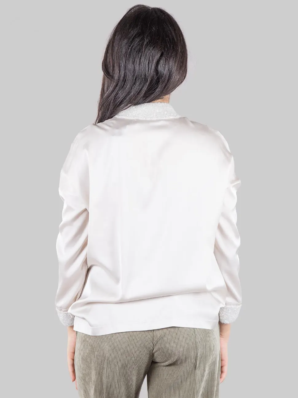 Blusa con inserti