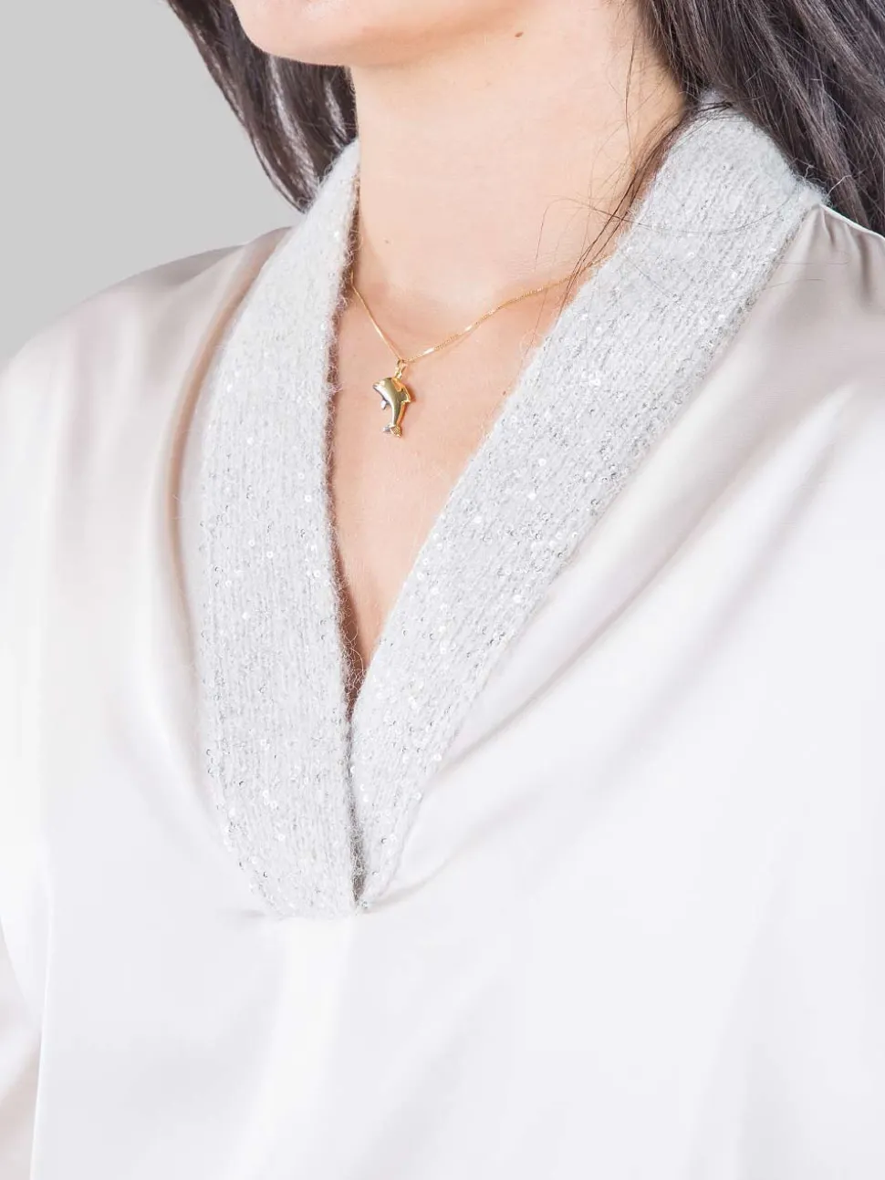 Blusa con inserti