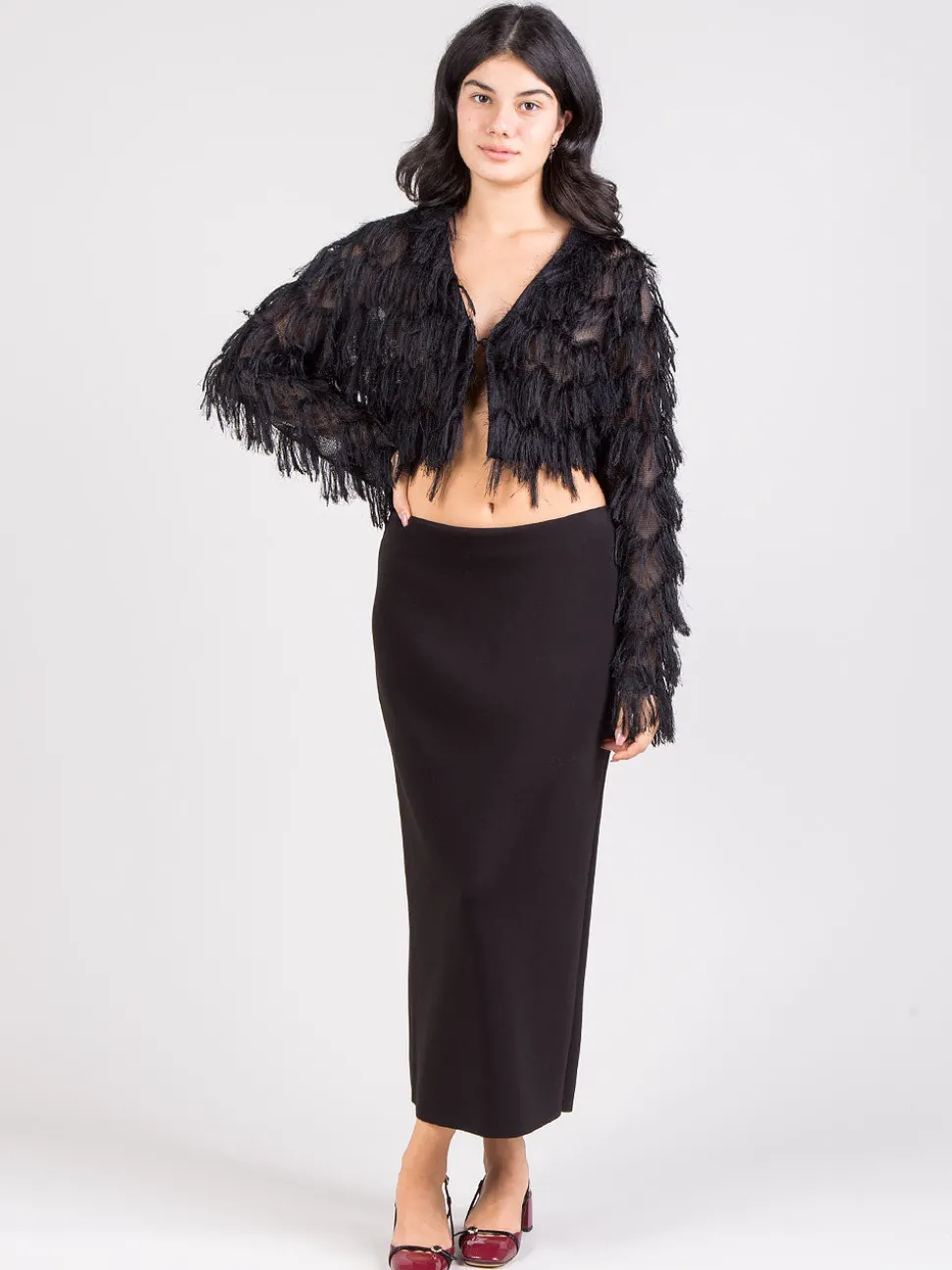 Bolero con frange