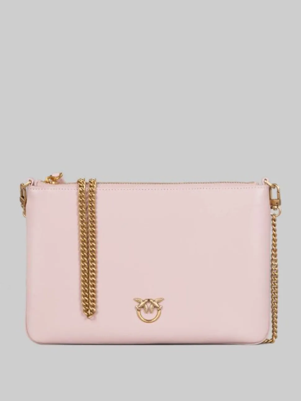BORSA FLAT A TRACOLLA IN PELLE ROSA CIPRIA