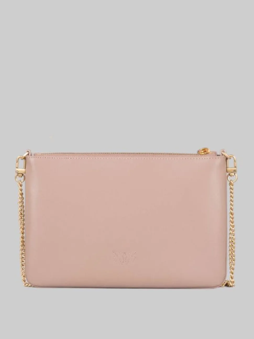 BORSA FLAT A TRACOLLA IN PELLE BISCOTTO
