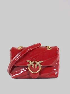 Borsa love puff baby vernice