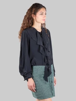 Camicia con ruches