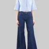 CAMICIA CORTA CELESTE CON COLLETTO ALLA COREANA MODELLO BOXY
