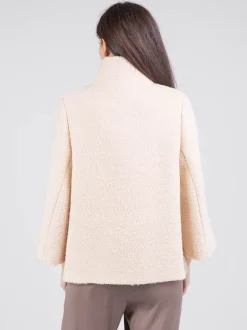 Cappa in lana bouclé