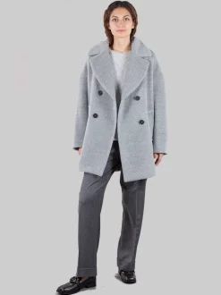 Cappotto doppiopetto in alpaca