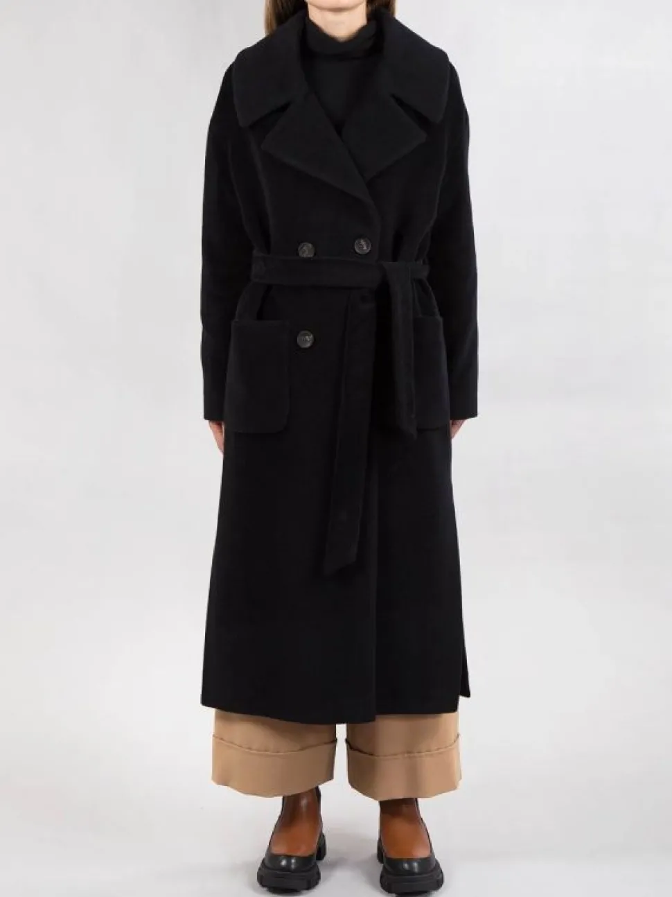 CAPPOTTO LUNGO CON CINTURA