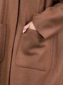 CAPPOTTO MONOPETTO OVERSIZE FIT IN LANA ECO SOSTENIBILE