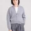 Cardigan con applicazioni