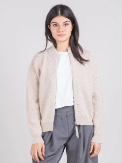 Cardigan con applicazioni