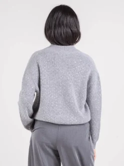 Cardigan con applicazioni