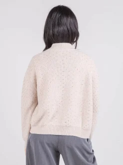 Cardigan con applicazioni