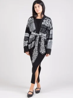 Cardigan con cintura