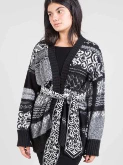 Cardigan con cintura
