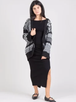 Cardigan con cintura