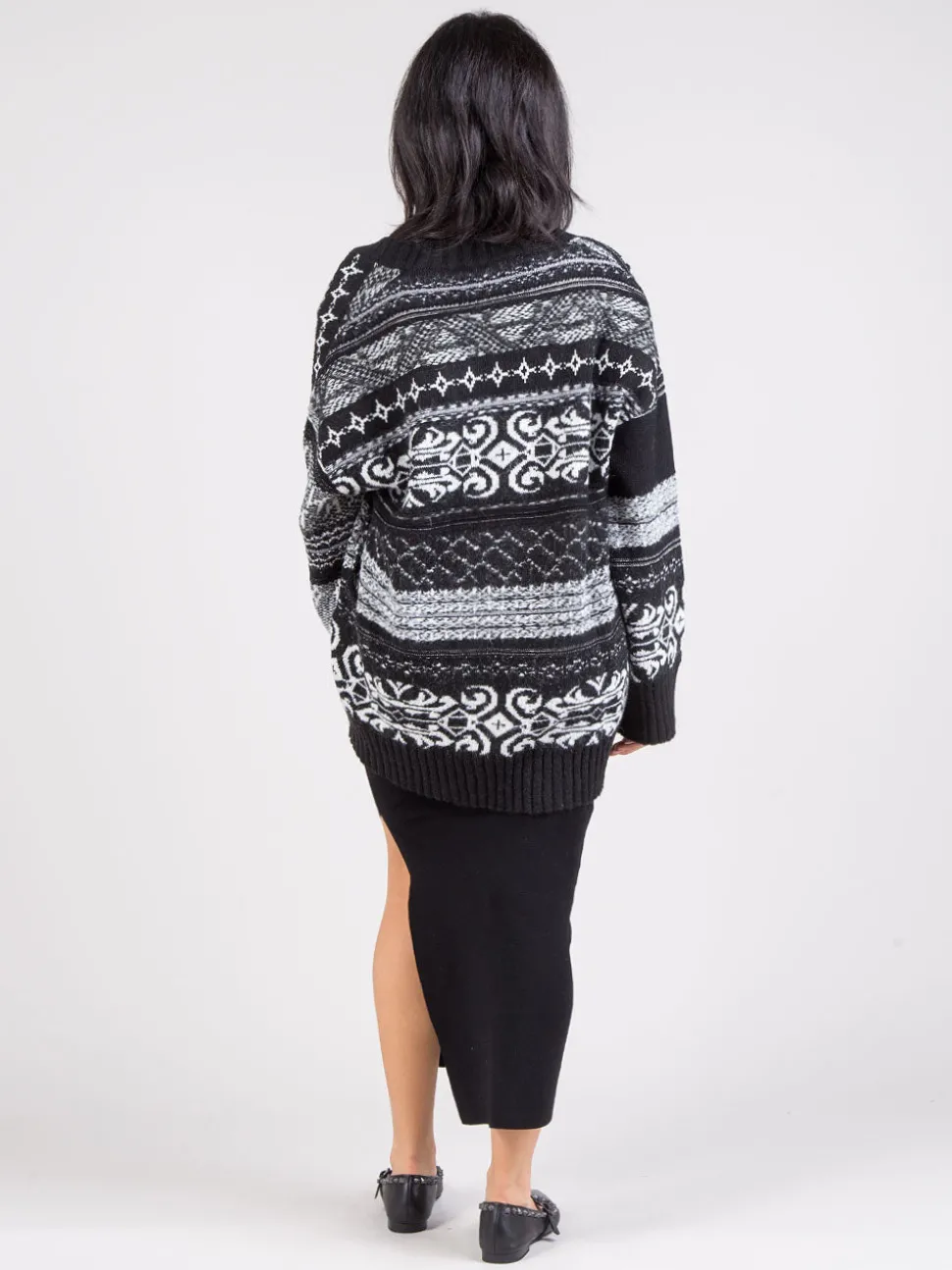 Cardigan con cintura