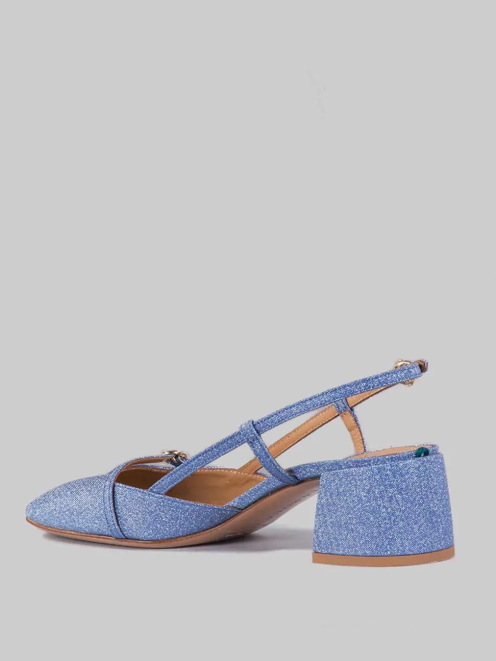 Décolleté sling back micro glitter