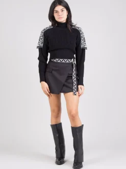 Dolcevita crop jacquard
