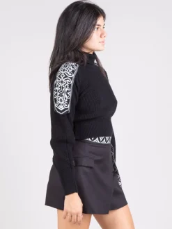 Dolcevita crop jacquard
