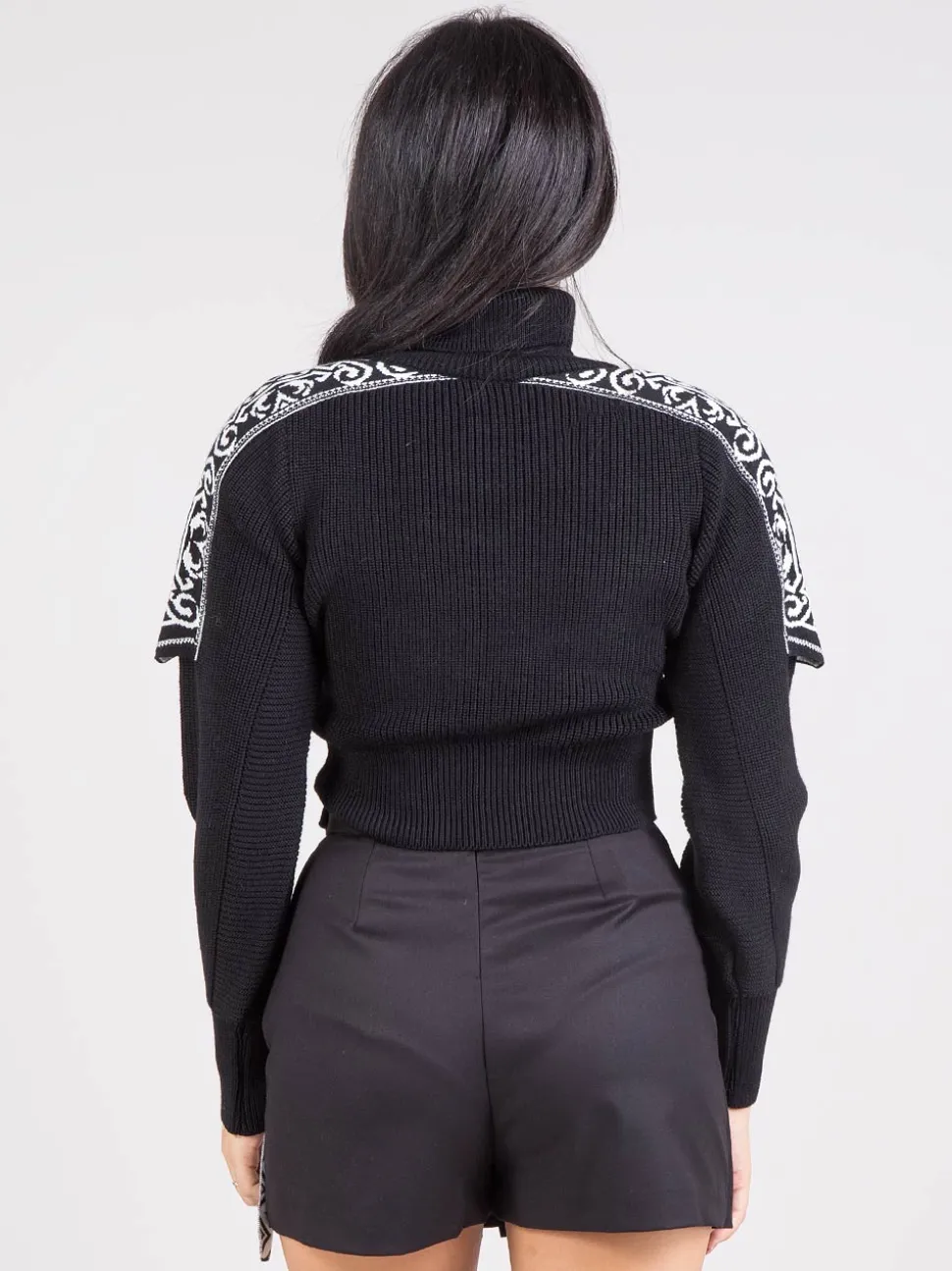 Dolcevita crop jacquard