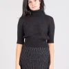 Dolcevita crop nera