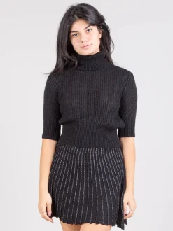 Dolcevita crop nera