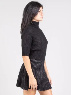 Dolcevita crop nera