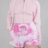 FELPA CORTA BUSTIER CON CAPPUCCIO