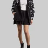 GIACCA CAMICIA ELYS NERA CON FIOCCHI DI NEVE