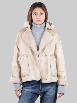 Giacca oversize in ecopelliccia
