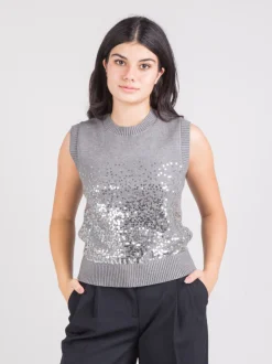 Gilet con paillettes