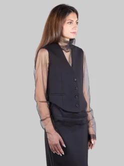 Gilet con tulle