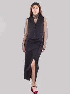 Gilet con tulle